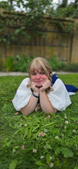 Mixed Blonde Wavy Synthetic Hair Wig NS575