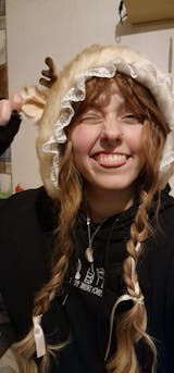 Brown Mixed Blonde Wavy Synthetic Hair Wig NS554