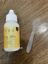 Wigi Premium Wig Glue 1.3 oz with Applicator Kit - Lace Glue Invisible, Strong Hold, Easy to Apply, Fast Drying, Waterproof - Hair Replacement