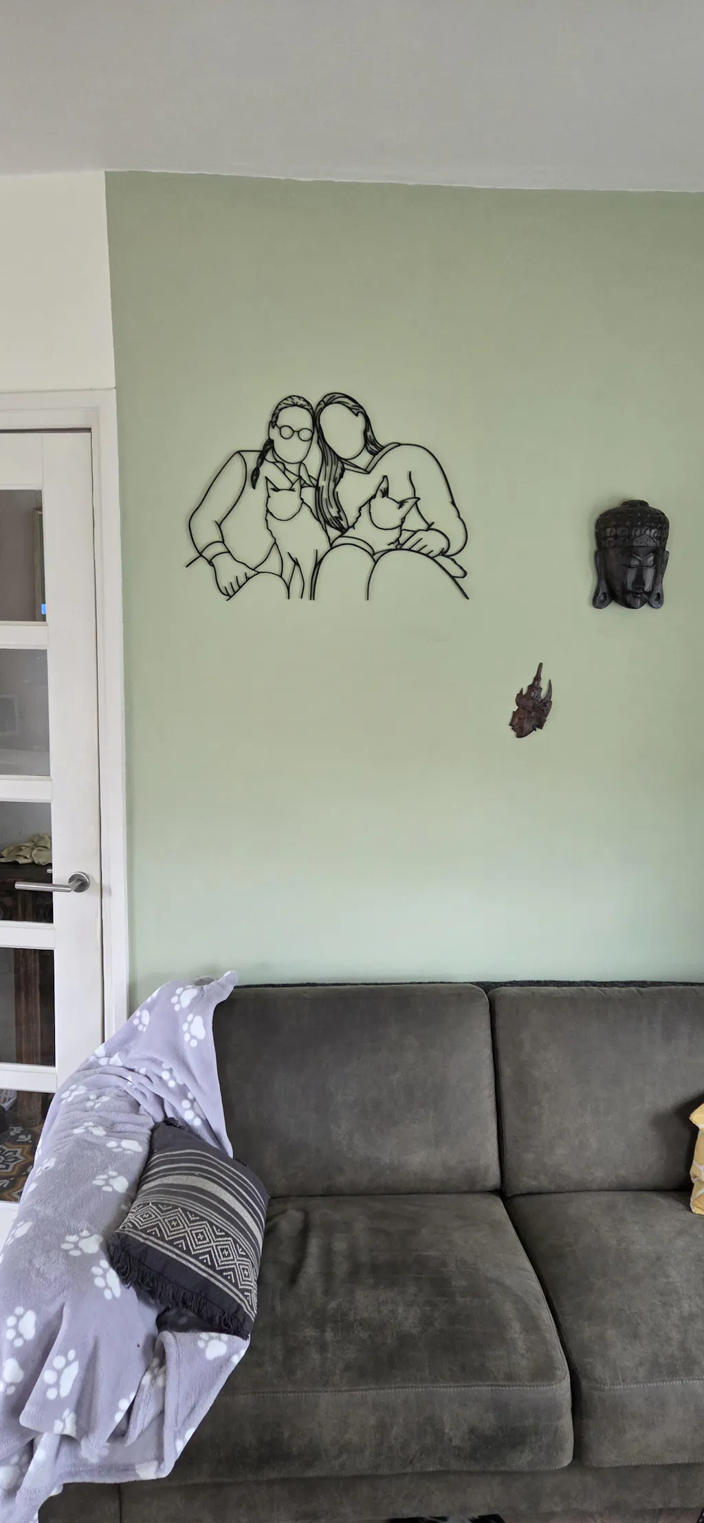 Unieke Uitgesneden Lijntekening van Hout - Persoonlijk Cadeau van Foto