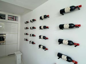 Wijnrek Wijnwand - Mat zwart