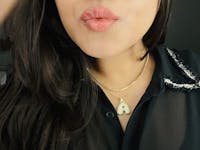 Iced initial necklace