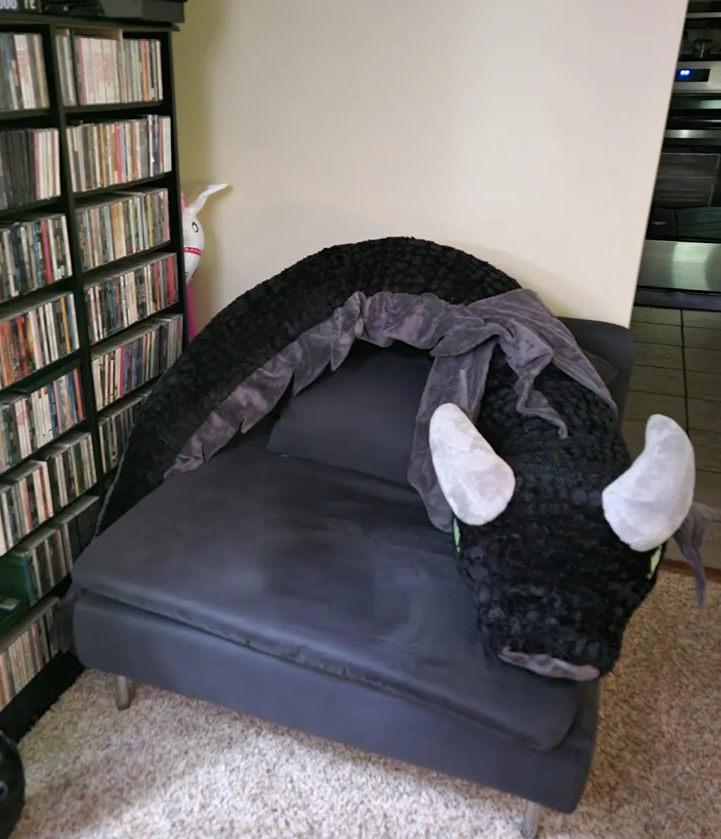 Bookwyrm Reading Pillow