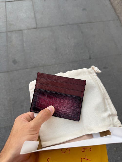 Himalayan Alligator Leather Card Holder - Double Stupid Alligator