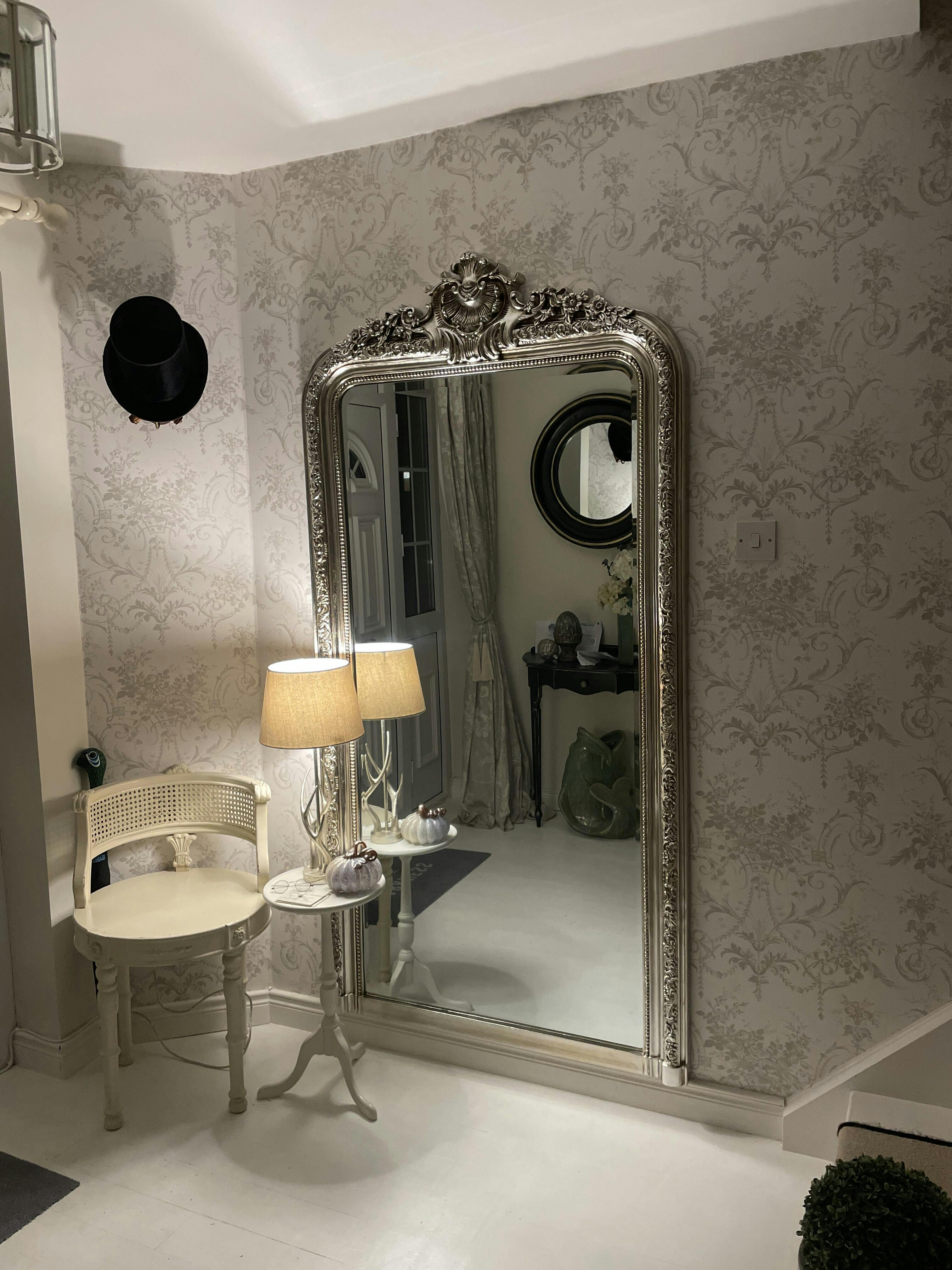 Full Length Champagne Ornate Mirror 196cm x 100cm Kensington