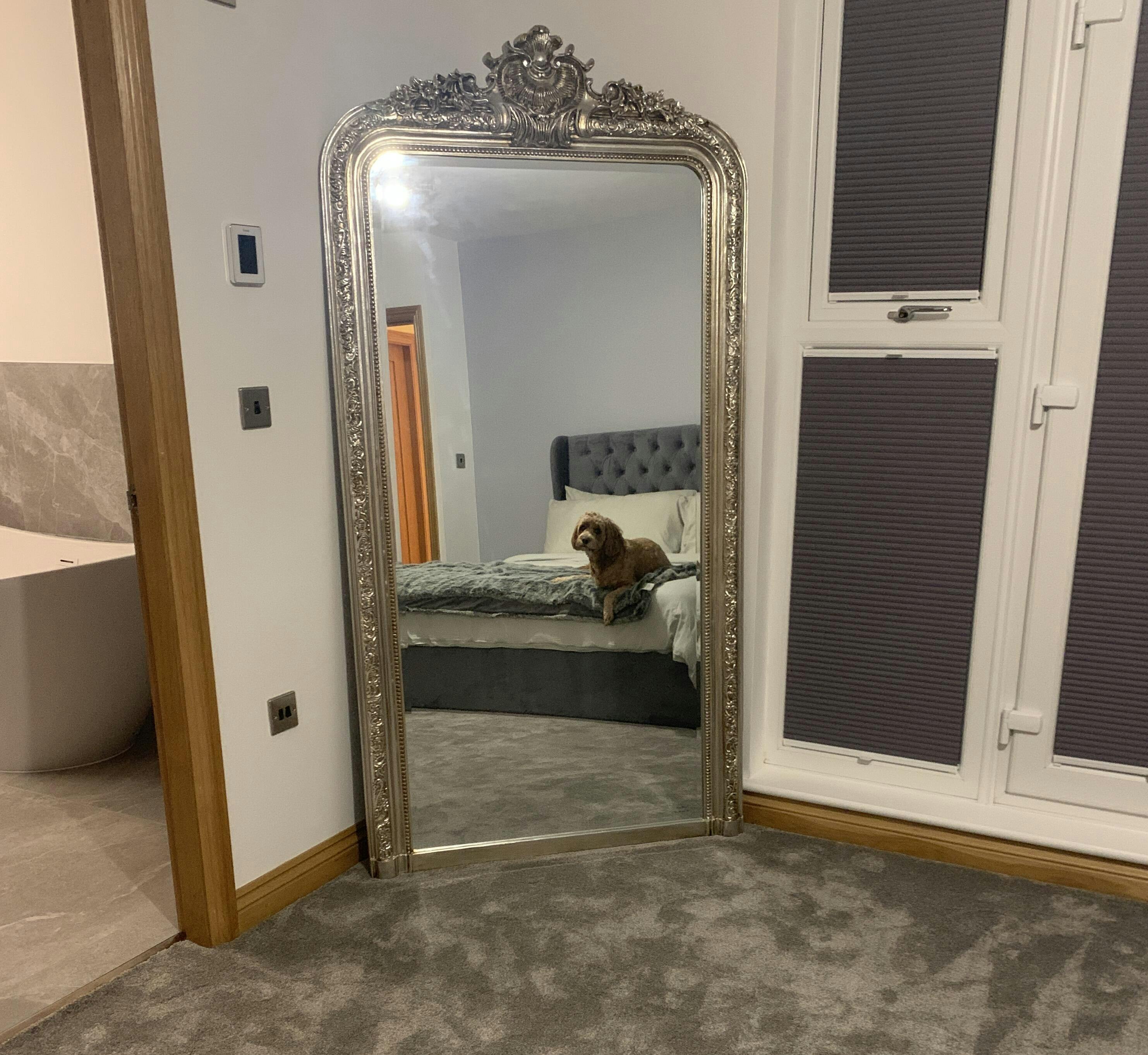 Full Length Champagne Ornate Mirror 196cm x 100cm Kensington