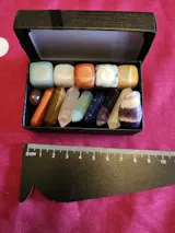 14pcs Quartz Crystal Point Set – Hexagon Chakra Healing Stones for Meditation & Decor