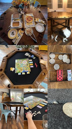 Spinning Center Game Table