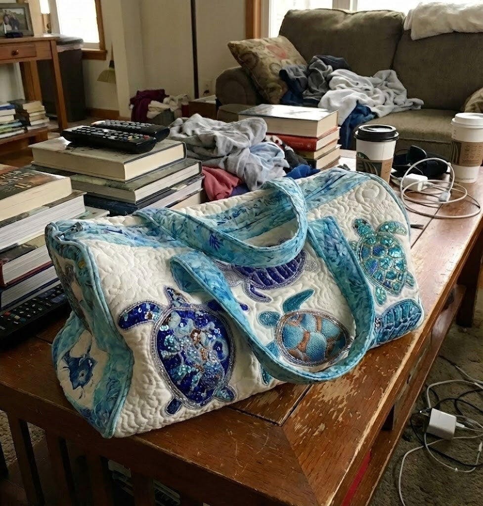 Hippie Van Quilted Duffle Bag GFTOYC44 – Willow Quilt