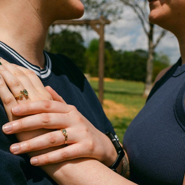 Vintage oval cut green moss agate engagement ring rose gold art deco cluster leaf nature inspired bridal promise wedding ring set women