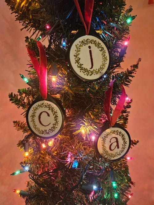 Wreath Alphabet | 2" Stick & Stitch Letters