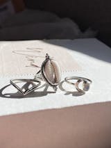 Spindrift Cowrie Ring