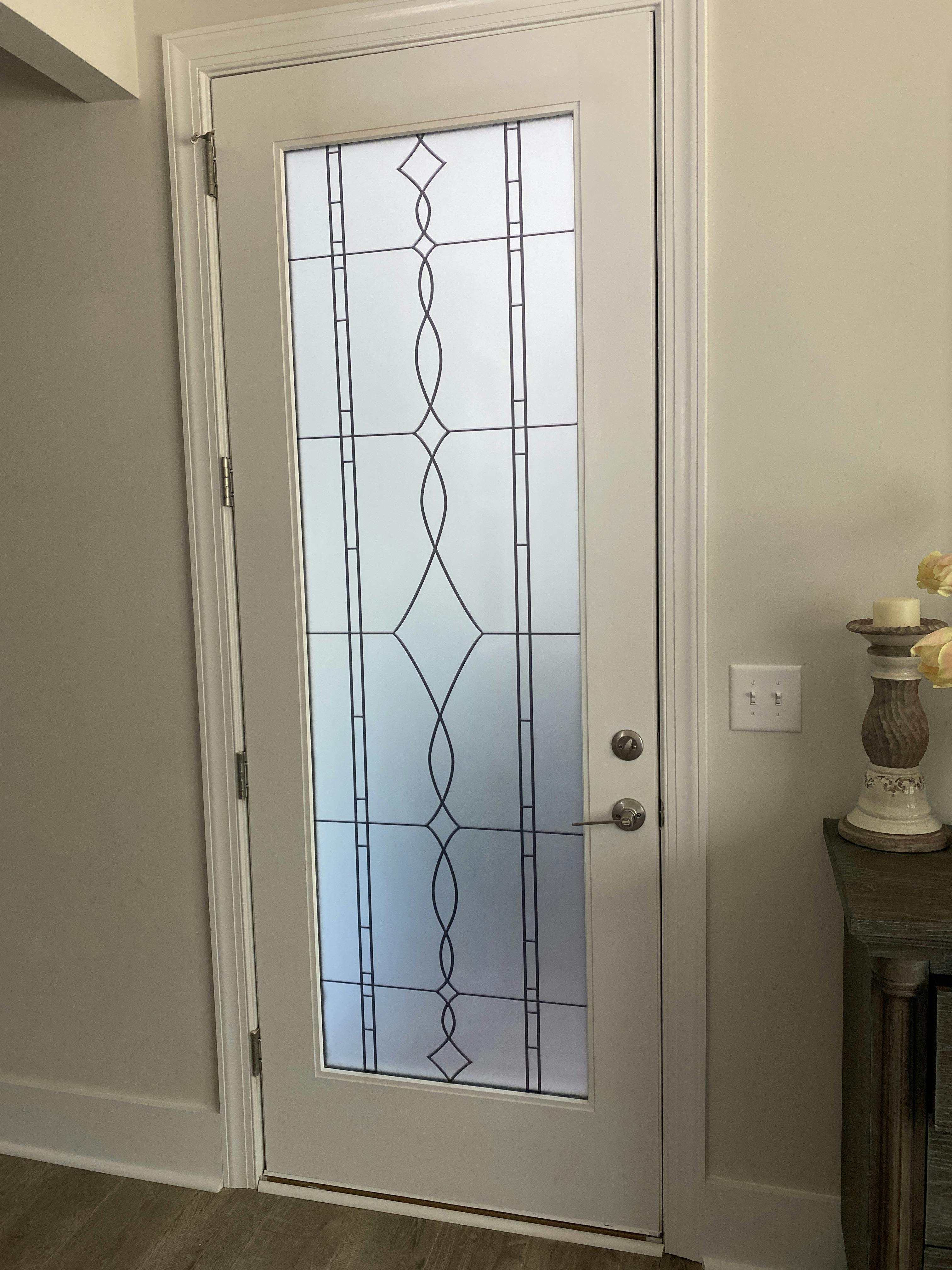 Decorative Window Film Allure Leaded Glass Vinyl Window Covering Window Film World