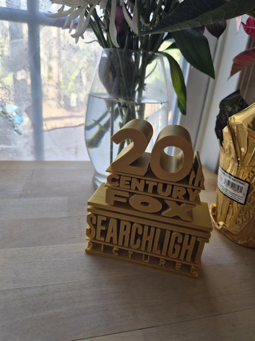 20th Century Fox Searchlight Pictures 3D printed Logo Sign Wall Desk Shelf Art