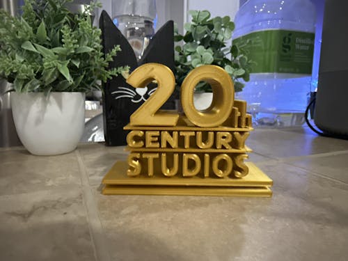 20th Century Studios Pictures 3D printed Logo Sign Wall Desk Shelf Art
