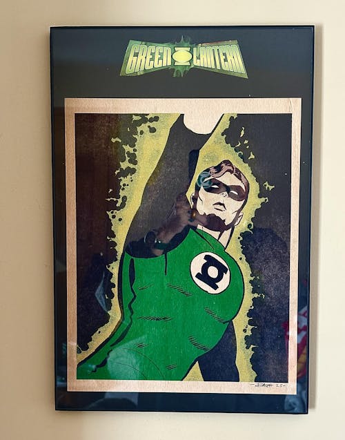 Green Lantern 3D printed Logo Sign Wall Desk Shelf Art