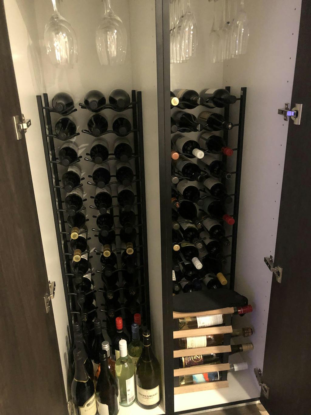 One Bottle Deep Wall Mounted Wine Rack - Wine Rack Store