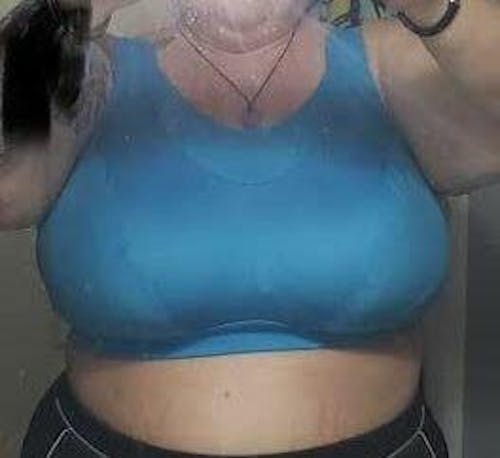 Full Coverage High Support Solid Sports Bra Blue