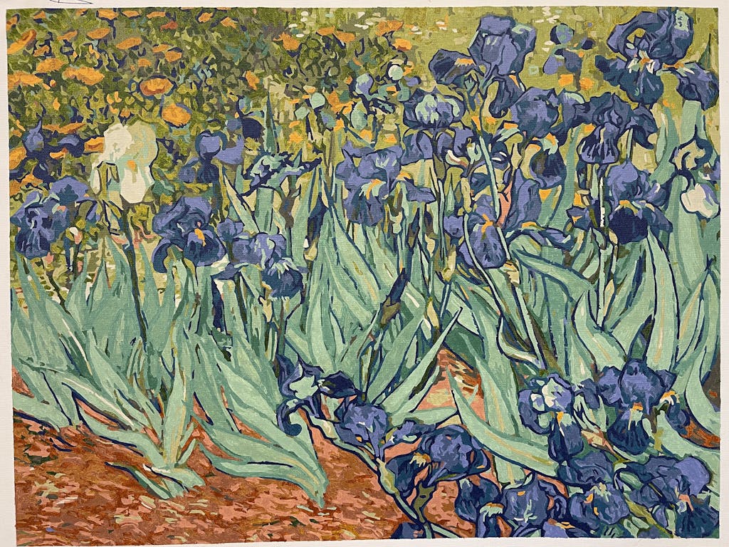Irises Paint by Numbers van Gogh Free 3day shipping Winnie's Picks