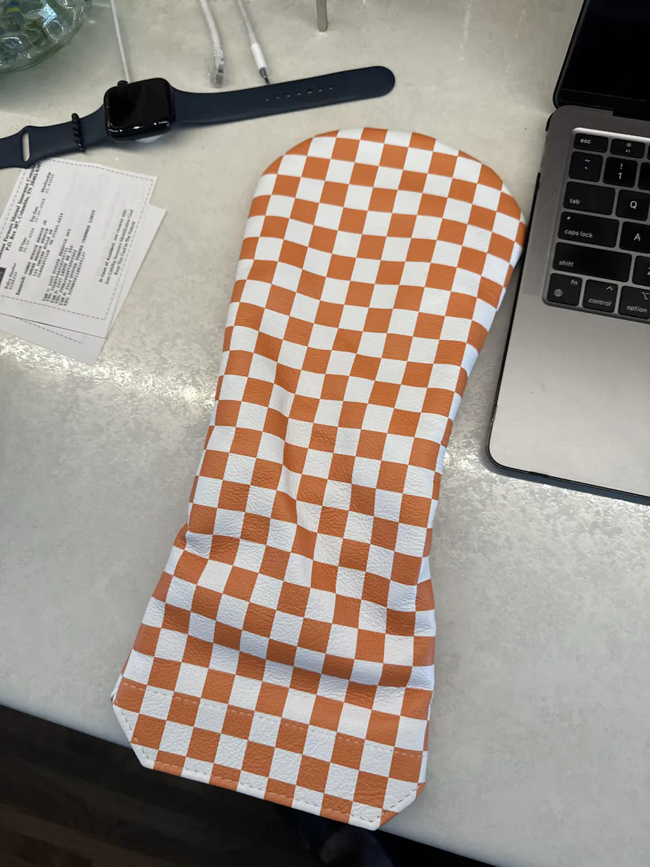 Collegiate Orange & White Headcover | Winston Collection