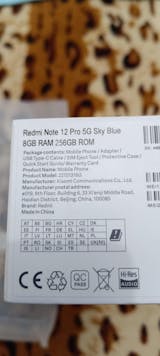 Xiaomi redmi note 12 pro 5g onyx black 8+128gb 6 67 amoled 120hz full hd+  MZB0D37EU - Conforama