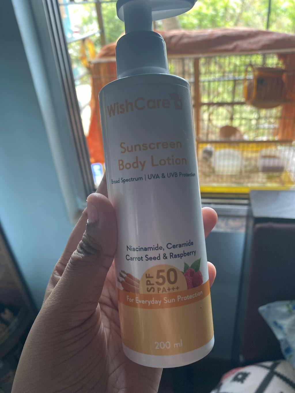 SPF 50 Sunscreen Body Lotion Broad Spectrum WishCare