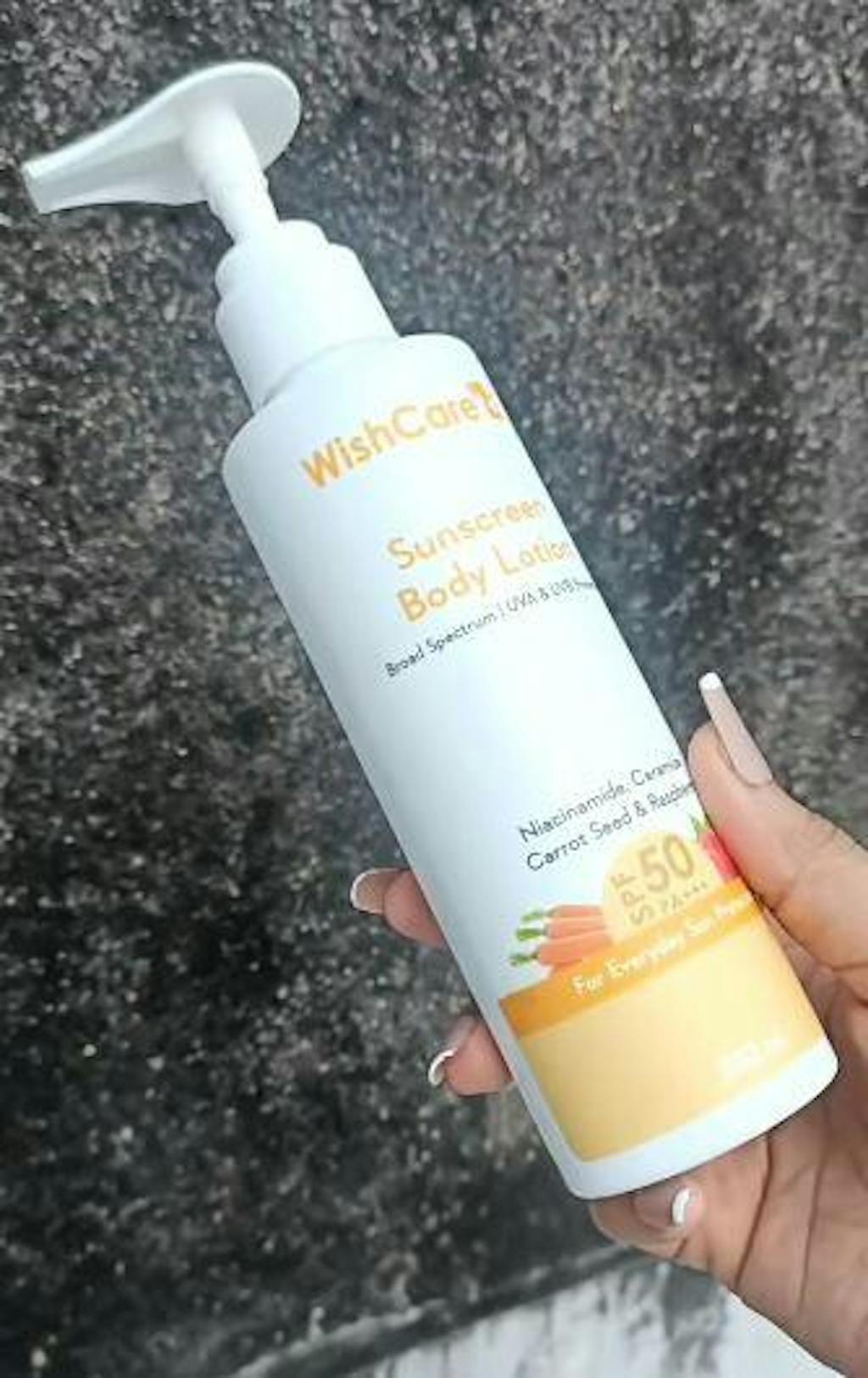 SPF 50 Sunscreen Body Lotion Broad Spectrum WishCare