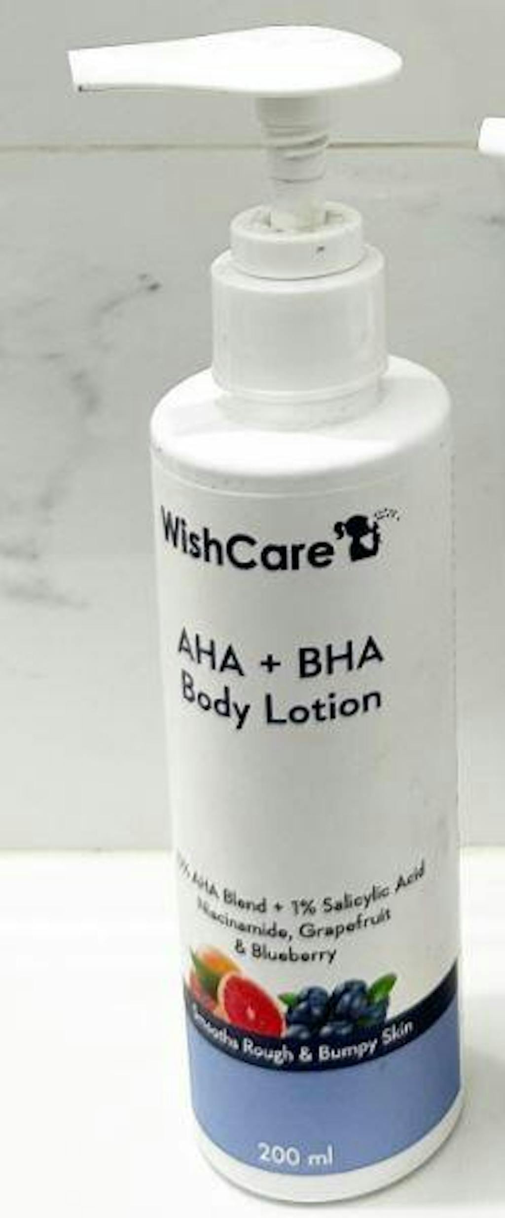 WishCare 10 AHA + 1 BHA Glycolic + Lactic Acid Body Lotion