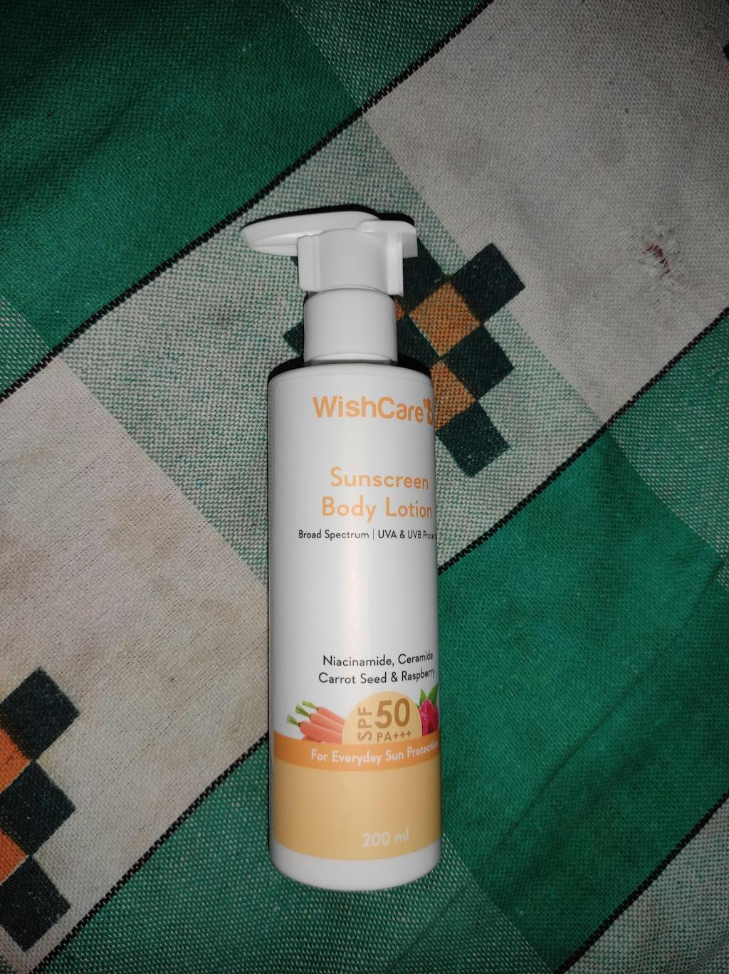 SPF 50 Sunscreen Body Lotion Broad Spectrum WishCare