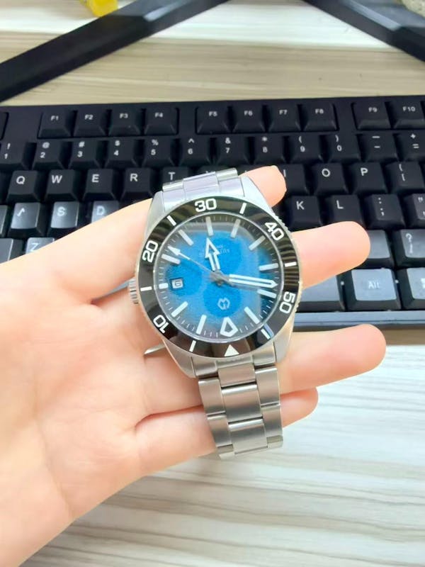 Aqua Storm Automatic Diver Watch with 3D Luminous Needle Ceramic Bezel