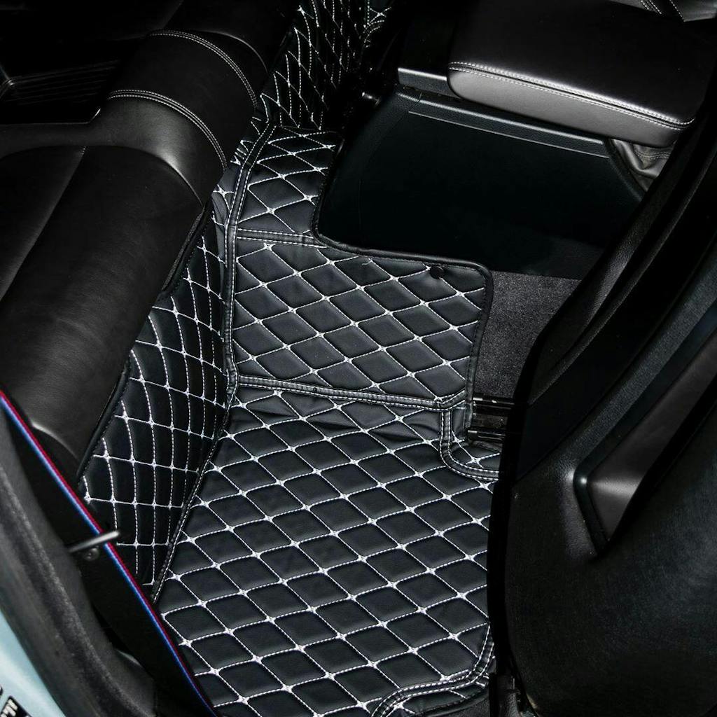 Black & White Luxury Custom Car Mats Witamats