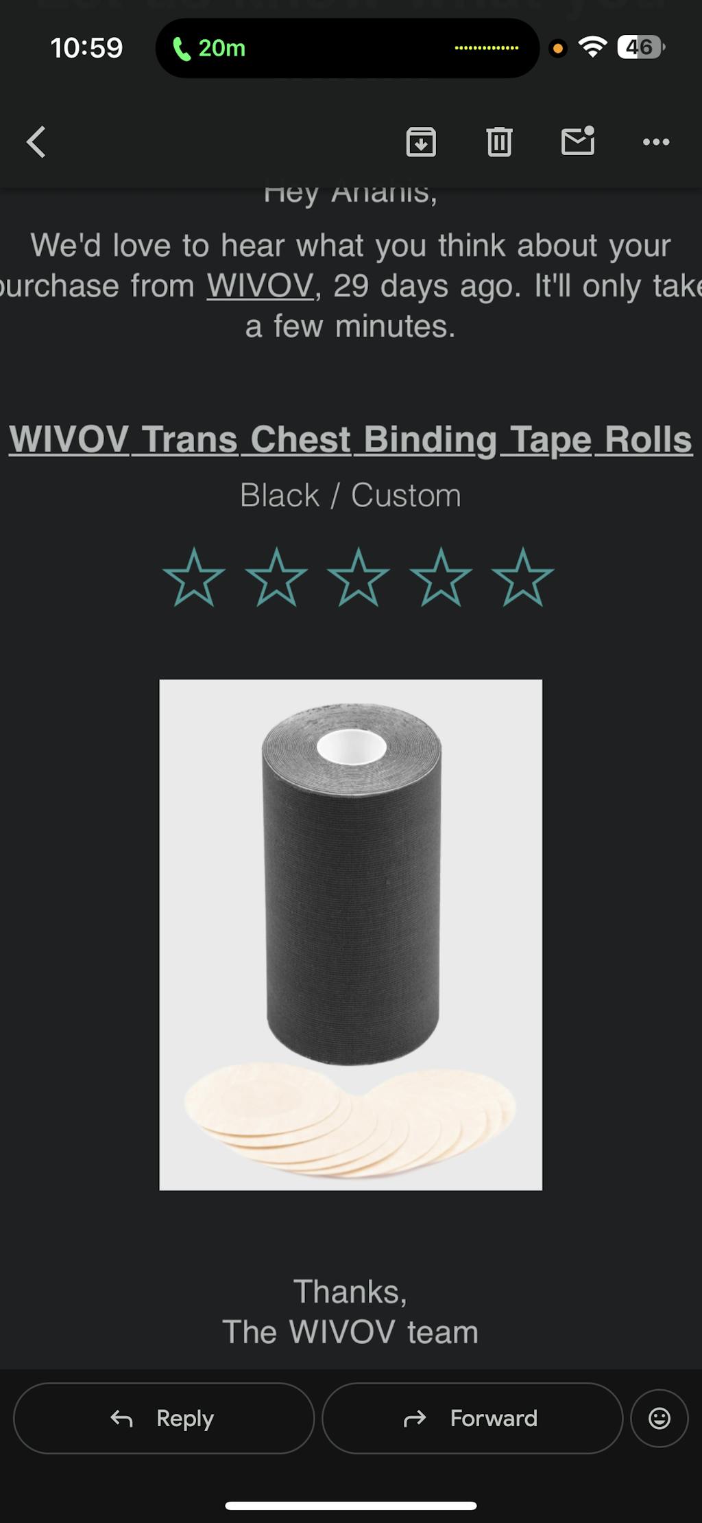 WIVOV Trans Chest Binding Tape Rolls
