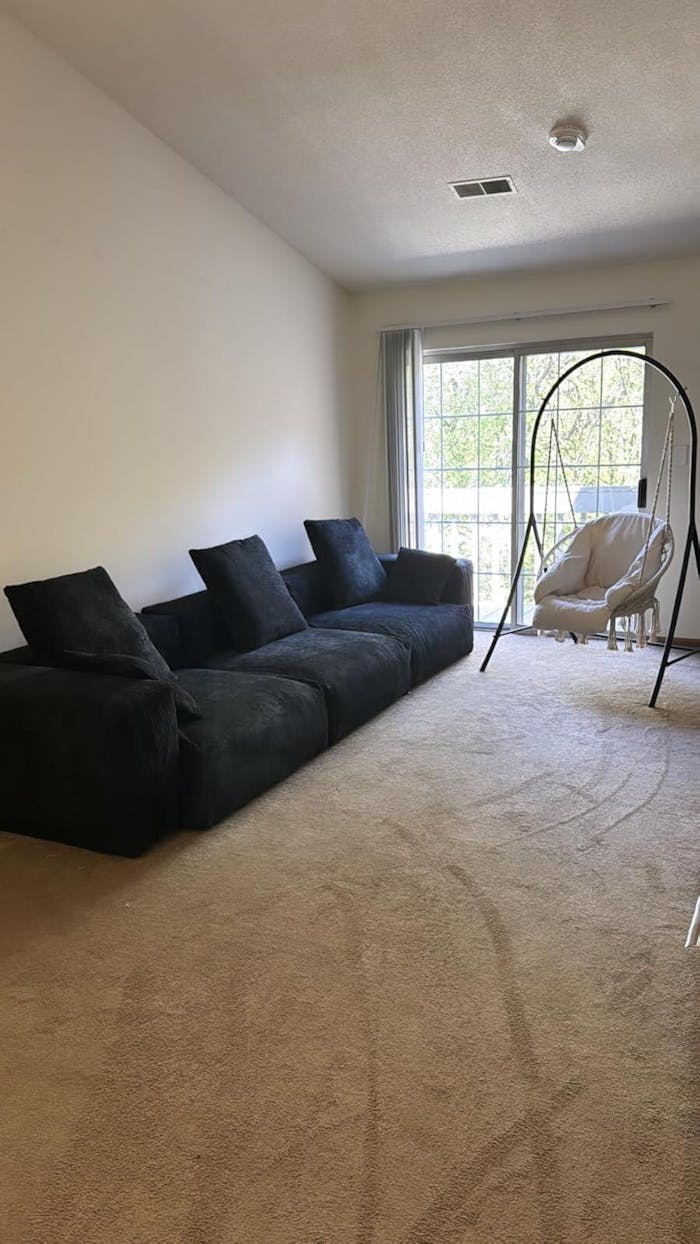 Matrix Modern Modular Sofas | 3-Piece Black Corduroy Couch Sectionals 3-Seater