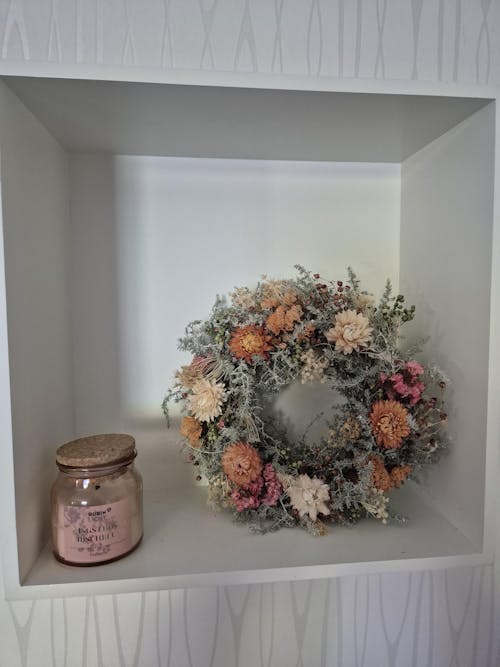 Trockenkranz "Sommertraum" in Geschenkbox 20cm