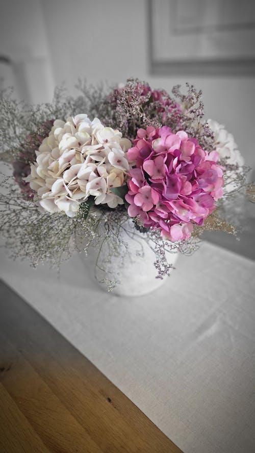 Hortensie Stiel "Maison Fleur" künstlich 47cm 2 Farben