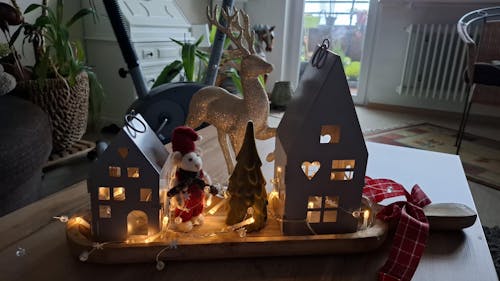 Tablett Schale mit Griff "Rustika" Holz länglich 57cm