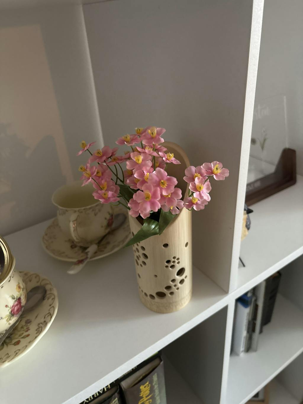 Blume Strauß Bund "Vergissmeinnicht" künstlich pink 23cm