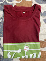 Tennis Print Tee – Unisex Cotton T-Shirt for Sports Lovers