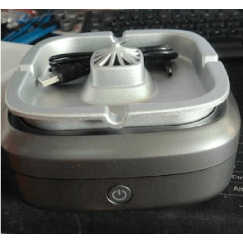 Luxury Powerful Smoke Eating Steel Ashtray Washable Filter USB