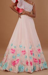 Embroidered Faux Georgette Lehenga Set for Elegant Occasions  Festive Celebrations