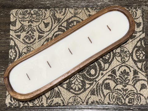 Large Oval BOHO Bowl  (As Low As $18.99 EA) Candle Ready Acacia Wood Bowl