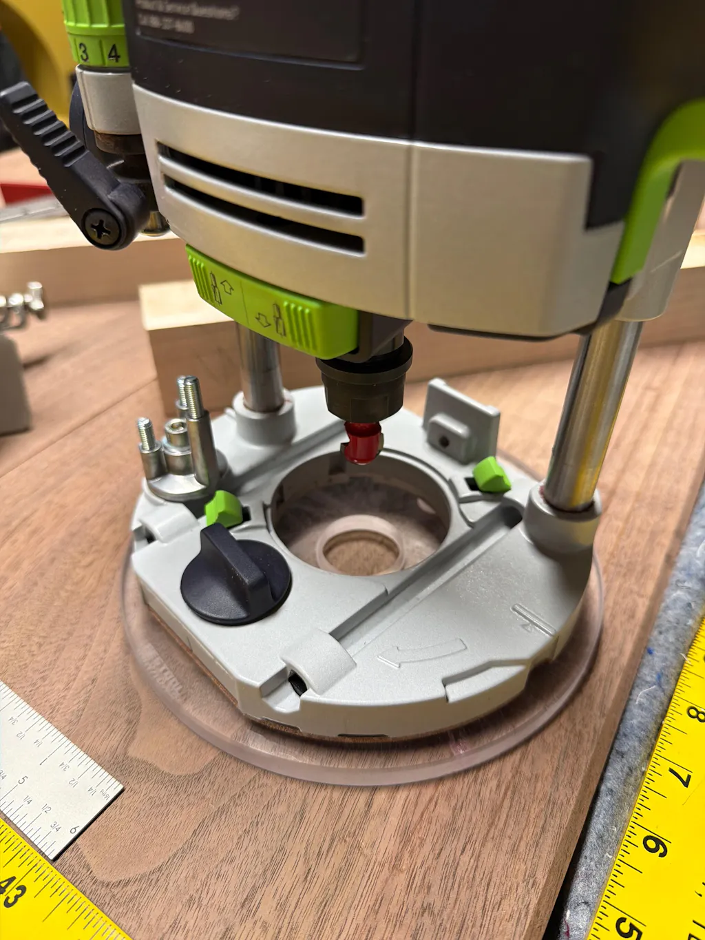 FullFit Pro™ 7in Round Base Plate - Festool OF 1010 REQ-F and 1400 EQ-F Router