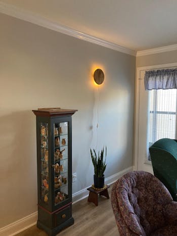 Spherical wooden wall sconce - Ozerna 1496 - Large