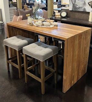 Modern Waterfall Desk, Handmade Straight Edge Desk, White Oak