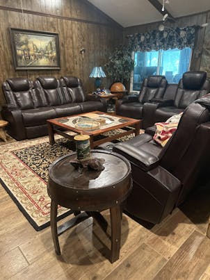 Whiskey Round Side Table, Oak End Table, Nightstands