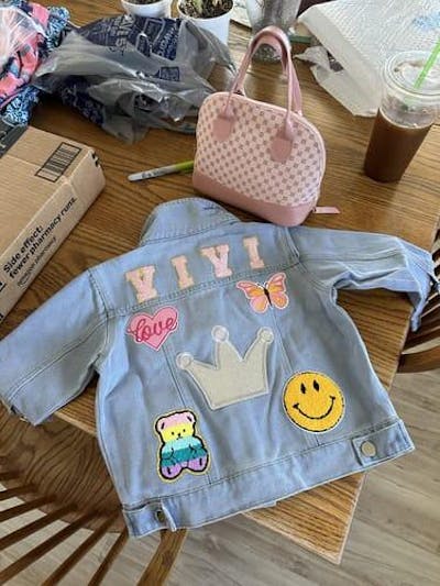 Personalized Kids Patch Denim Jacket