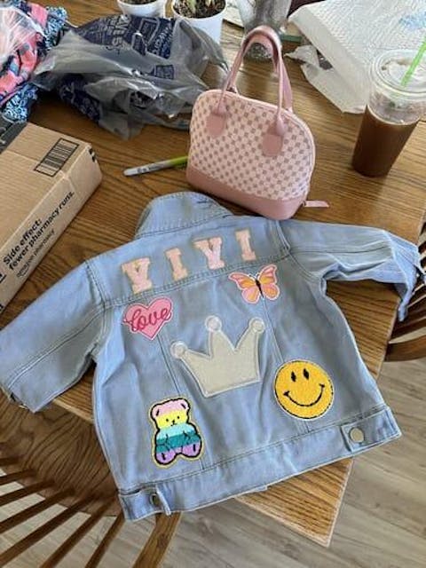 Personalized Kids Patch Denim Jacket