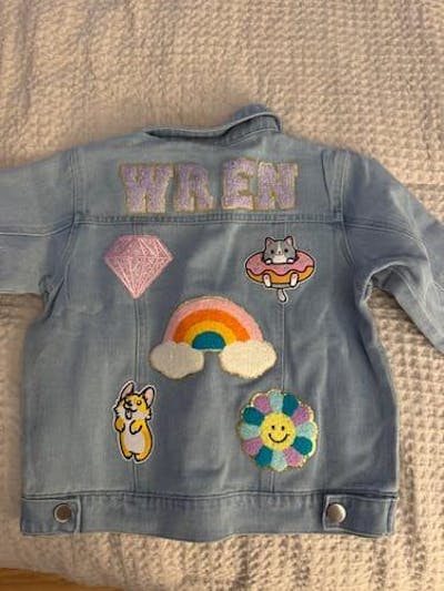 Personalized Kids Patch Denim Jacket