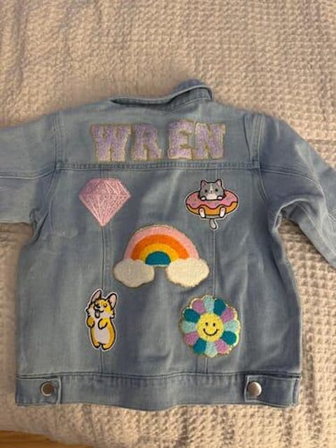 Personalized Kids Patch Denim Jacket