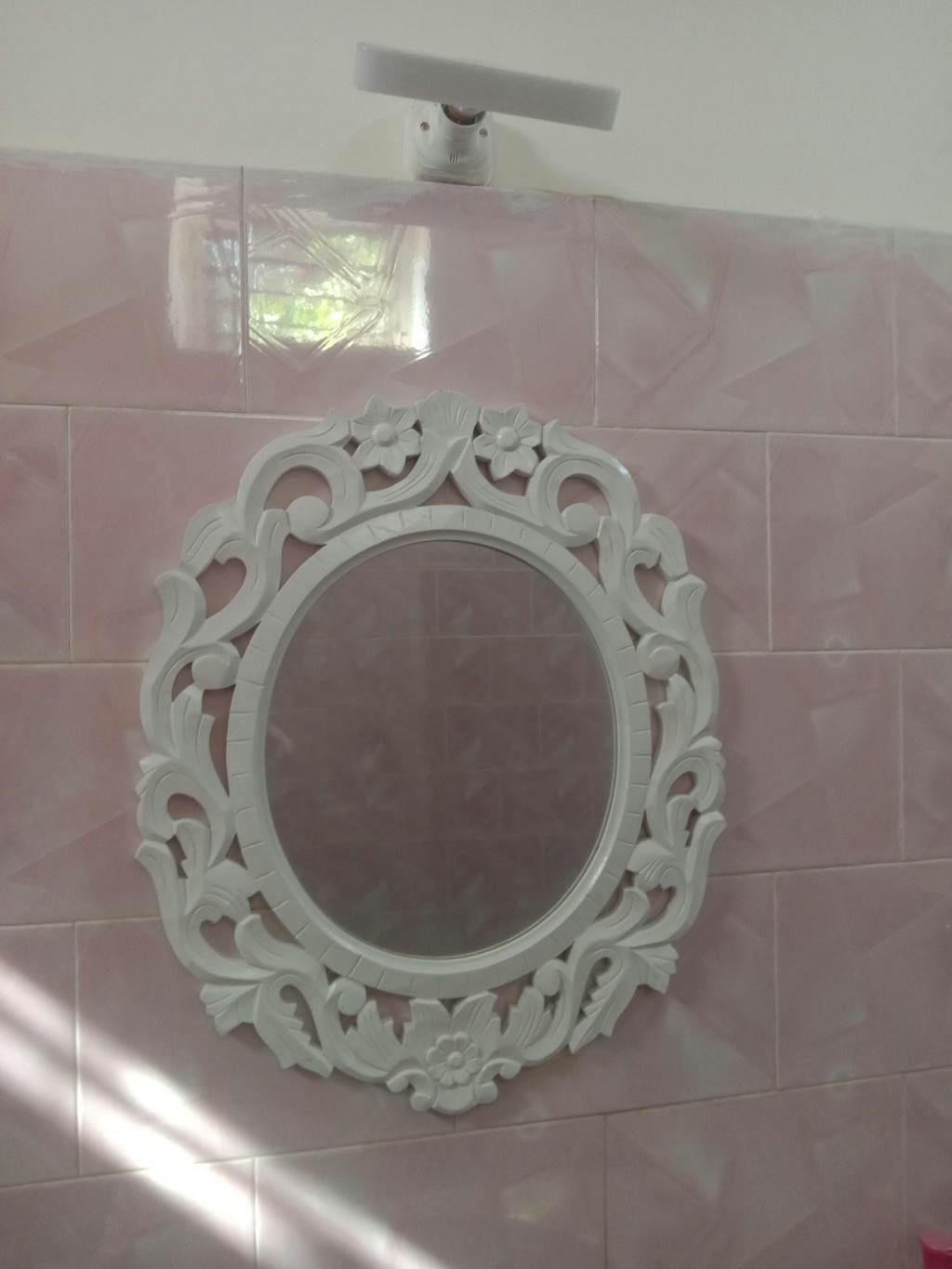 Buy Modern Decorative Wooden Wall Mirror Bathroom